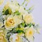 Artificial Flowers with Vase Fake Silk Flowers in Vase Gardenia Flowers Decoration for Home Table Office Party (Champagne)